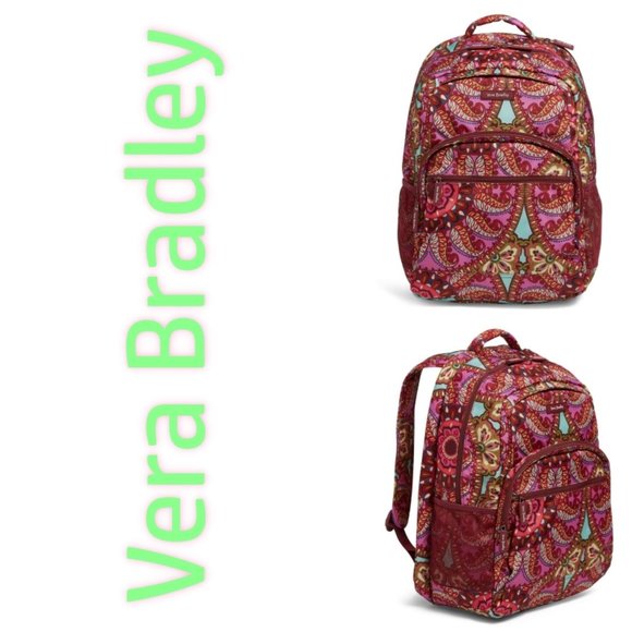 VERA BRADLEY NWT Resort Medallion Large Backpack Bags